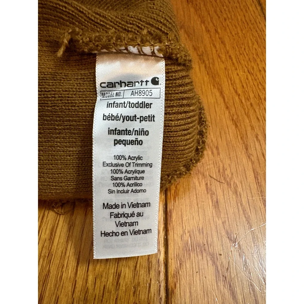 Carhartt Toddler Kids‎ Acrylic Watch Hat Beanie Brown AH8905 NWT